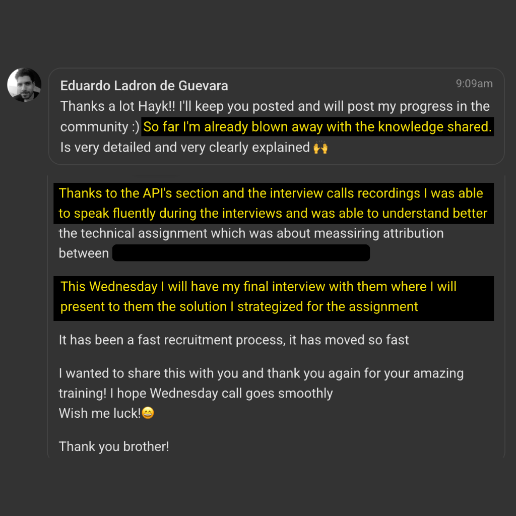 Testimonial